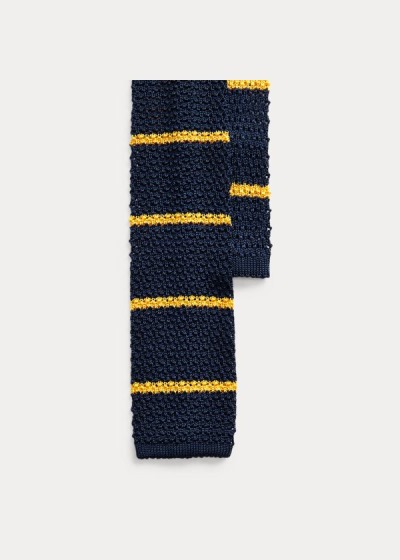 Men's Polo Ralph Lauren Striped Knit Silk Ties | 467108QOK